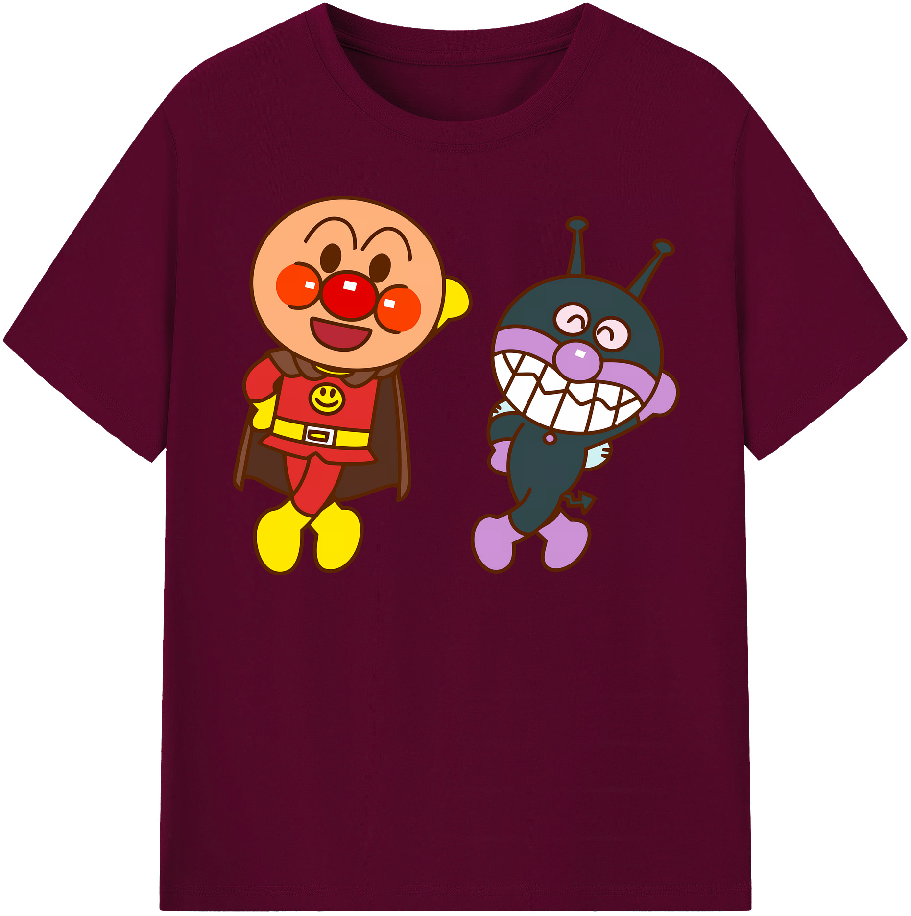 （画像用） アンパンマン Anpanman レディースカジュアルプリントTシャツ（綿100％）